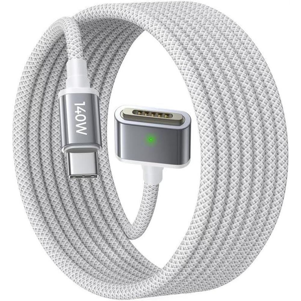 LISEN USB-C To Magnetic 3 Cable (6.6FT) For M4 MacBook Air Pro Charger, 140W